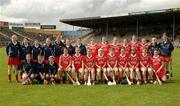 14 May 2006; The Cork team and squad members. Camogie National League Division 1A Final, Cork v Tipperary, Semple Stadium, Thurles, Co. Tipperary. Picture credit; Ray McManus / SPORTSFILE
