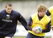 16 May 2006; Jerry Flannery, right, in action with Denis Fogarty, during Munster squad training. Musgrave Park, Cork. Picture credit; David Maher / SPORTSFILE