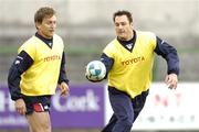 16 May 2006; Trevor Halstead, right, and Shaun Payne, in action during Munster squad training. Musgrave Park, Cork. Picture credit; David Maher / SPORTSFILE