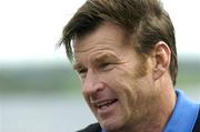 16 May 2006; Nick Faldo speaking at the review of the Lough Erne project. The golf resort, designed by Nick Faldo, features a spectactular 18 hole championship golf course. Castle Hume Golf Club, Enniskillen, Co. Fermanagh. Picture credit: Pat Murphy / SPORTSFILE