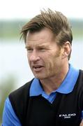 16 May 2006; Nick Faldo speaking at the review of the Lough Erne project. The golf resort, designed by Nick Faldo, features a spectactular 18 hole championship golf course. Castle Hume Golf Club, Enniskillen, Co. Fermanagh. Picture credit: Pat Murphy / SPORTSFILE