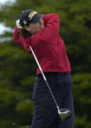 16 May 2006; Darragh McGowan watches her drive from the 3rd tee box during the 2nd round of the 2006 Lancôme Irish Ladies’ Close Championship. The European Golf Club, Brittas Bay, Co. Wicklow. Picture credit; Damien Eagers / SPORTSFILE