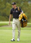 16 May 2006; Jarmo Sandelin makes his way to the practice area. Nissan Irish Open Practice, Carton House Golf Club, Maynooth, Co. Kildare. Picture credit; Brian Lawless / SPORTSFILE