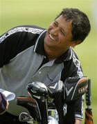 16 May 2006; Michael Campbell in jovial mood on the practice range. Nissan Irish Open Practice, Carton House Golf Club, Maynooth, Co. Kildare. Picture credit; Brian Lawless / SPORTSFILE