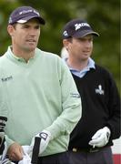16 May 2006; Padraig Harrington with Peter Lawrie on the 2nd tee box. Nissan Irish Open Practice, Carton House Golf Club, Maynooth, Co. Kildare. Picture credit; Brian Lawless / SPORTSFILE