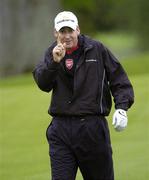 17 May 2006; Ian Poulter wearing an Arsenal top during the Pro-Am competition. Nissan Irish Open Practice, Carton House Golf Club, Maynooth, Co. Kildare. Picture credit; Brian Lawless / SPORTSFILE
