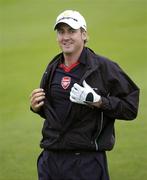 17 May 2006; Ian Poulter shows off the Arsenal crest during the Pro-Am competition. Nissan Irish Open Practice, Carton House Golf Club, Maynooth, Co. Kildare. Picture credit; Brian Lawless / SPORTSFILE