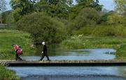 18 May 2006; Peter Lawrie, Ireland, walks to the 1st fairway during the first round. Nissan Irish Open Golf Championship, Carton House Golf Club, Maynooth, Co. Kildare. Picture credit; Brendan Moran / SPORTSFILE