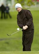 18 May 2006; Peter Lawrie, Ireland, chips onto the 18th green during the first round. Nissan Irish Open Golf Championship, Carton House Golf Club, Maynooth, Co. Kildare. Picture credit; Brendan Moran / SPORTSFILE