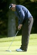 18 May 2006; Angel Cabrera, Argentina, putts on the 14th green during the first round. Nissan Irish Open Golf Championship, Carton House Golf Club, Maynooth, Co. Kildare. Picture credit; Brendan Moran / SPORTSFILE