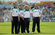 1 June 2014; The Limerick management team, from left to right, selector Paul Beary, selector Mark Lyons, selector Davy Clarke, and manager TJ Ryan. Munster GAA Hurling Senior Championship, Semi-Final, Tipperary v Limerick, Semple Stadium, Thurles, Co. Tipperary. Picture credit: Diarmuid Greene / SPORTSFILE