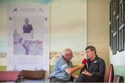 3 June 2014; Cork manager Jimmy Barry Murphy speaks to Finbarr McCarthy of Cork's 96fm during a press event ahead of their Munster GAA Hurling Senior Championship Quarter-Final Replay match against Waterford on Sunday. Páirc Uí Rinn, Cork. Picture credit: Diarmuid Greene / SPORTSFILE