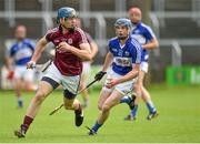1 June 2014; Conor Cooney, Galway, in action against Joe Campion, Laois. Leinster GAA Hurling Senior Championship, Quarter-Final, Galway v Laois, O'Moore Park, Portlaoise, Co. Laois. Picture credit: Matt Browne / SPORTSFILE