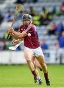 1 June 2014; David Collins, Galway, in action against Willie Hyland, Laois. Leinster GAA Hurling Senior Championship, Quarter-Final, Galway v Laois, O'Moore Park, Portlaoise, Co. Laois. Picture credit: Matt Browne / SPORTSFILE