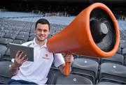 4 June 2014; Your Shout Counts! In attendance at the launch of eircom’s new GAA fan support initiative, ‘Your Shout Counts’ in Croke Park is eircom GAA ambassador and Roscommon senior footballer Donie Shine. With Your Shout Counts, GAA fans can comment on their favourite players and match incidents over the course of the season through www.eircom.ie/gaa and win match tickets, GAA merchandise and mobile phones. Each week, eircom’s GAA Ambassadors will choose their favourite Shouts, which will be profiled on the site. In addition, the weekly online eircom GAA Blog will take stats from fans’ predictions and Shouts, tracking what fans really think of players and teams over the course of the season. Croke Park, Dublin. Picture credit: Brendan Moran / SPORTSFILE