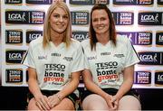 3 June 2014; The  Sligo girls who made it into the Division 3 Team of the Year. Orla McGowan, left, and Noelle Gormley during the 2014 TESCO HomeGrown Ladies National Football Team of the League Presentations. Croke Park, Dublin. Picture credit: Barry Cregg / SPORTSFILE