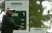 18 May 2006; Darren Clarke, Northern Ireland, watches his drive from the first tee-box during the first round. Nissan Irish Open Golf Championship, Carton House Golf Club, Maynooth, Co. Kildare. Picture credit; Brendan Moran / SPORTSFILE