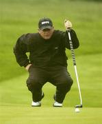 19 May 2006; Ian Woosnam, Wales, lines a putt on the 11th during his first round. Nissan Irish Open Golf Championship, Carton House Golf Club, Maynooth, Co. Kildare. Picture credit; Pat Murphy / SPORTSFILE