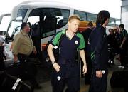 19 May 2006; Damien Duff, Republic of Ireland, on his departure from Dublin Airport for a training session in Portugal. Dublin Airport, Dublin. Picture credit: David Maher / SPORTSFILE