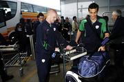 19 May 2006; Terry Dixon, left and Stephen Kelly, Republic of Ireland, on their departure from Dublin Airport for a training session in Portugal. Dublin Airport, Dublin. Picture credit: David Maher / SPORTSFILE