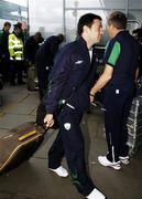 19 May 2006; Andy Reid, Republic of Ireland, on his departure from Dublin Airport for a training session in Portugal. Dublin Airport, Dublin. Picture credit: David Maher / SPORTSFILE