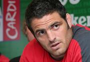19 May 2006; Biarritz captain Thomas Leivermont speaking a press conference ahead of the Heineken Cup final tomorrow. Millennium Stadium, Cardiff, Wales. Picture credit; Tim Parfitt / SPORTSFILE
