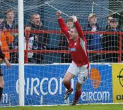 19 May 2006; Colin Hawkins celebrates scoring the opening goal for Shelbourne. eircom League Premier Division, Shelbourne v Bohemians, Tolka Park, Dublin. Picture credit: Ray McManus / SPORTSFILE