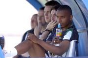 20 May 2006; Clinton Morrison, Republic of Ireland, watches on during squad training. Municipal Stadium, Lagos, Portugal. Picture credit; David Maher / SPORTSFILE