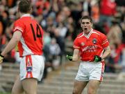 20 May 2006; Brian Mallon, Armagh, celebrates his first half goal. Bank of Ireland Ulster Senior Football Championship Replay, Round 1, Armagh v Monaghan, St. Tighernach's Park, Clones, Co. Monaghan. Picture credit; Oliver McVeigh / SPORTSFILE