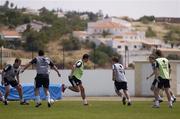 21 May 2006; Republic of Ireland players in action during squad training. Municipal Stadium, Lagos, Portugal. Picture credit; David Maher / SPORTSFILE