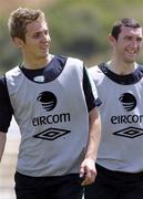 21 May 2006; Kevin Doyle, left, and Jason Byrne, Republic of Ireland, during squad training. Municipal Stadium, Lagos, Portugal. Picture credit; David Maher / SPORTSFILE