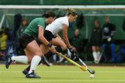 21 May 2006; Jan Dillon, Cork Harlequins, in action against Jill Kennedy, Randalstown. The Women's 2006 ESB Club Championships, Cork Harlequins v Randalstown, National Hockey Stadium, UCD, Belfield, Dublin. Picture credit: Ciara Lyster / SPORTSFILE