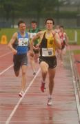 21 May 2006; Eoin Everard, Kilkenny City Harriers, winner of the Men's 800m, followed in second by David Campbell, 244, St. Coca's. Athletic Association of Ireland Games,  Irishtown Stadium, Dublin. Picture credit: Tomas Greally / SPORTSFILE