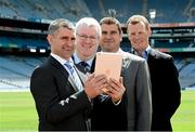 5 June 2014; Liam Sheedy, Hurling 2020 Chairman with  Ed Donnelly, Hurling 2020 Secretary former Offaly hurler Michael Duignan and former Clare hurler Frank Lohan during the Hurling 2020 Website and Survey launch. Hurling 2020 is a hurling forum established by Uachtarán Chumann Lúthchleas Gael Liam Ó Néill to oversee a complete examination of hurling and to make proposals and suggestions with the intention of safeguarding the future of the game. Croke Park, Dublin. Picture credit: Matt Browne / SPORTSFILE