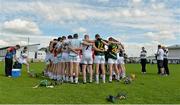 31 May 2014; The Kildare panel in a huddle after the game. Christy Ring Cup Semi-Final, Kildare v Meath, St Loman's Park, Trim GAA Club, Trim, Co. Meath. Picture credit: Piaras Ó Mídheach / SPORTSFILE