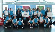5 June 2014; The Eastern Region Golf team with Irish rugby player Marie Louise O'Reilly during the launch of Team Eastern Region for the Special Olympics Ireland Summer Games. Terminal Two, Dublin Airport, Dublin. Picture credit: Brendan Moran / SPORTSFILE