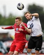 6 June 2014; Dane Massey, Dundalk, in action against Danny North, Sligo Rovers. FAI Ford Cup, 2nd Round, Dundalk v Sligo Rovers, Oriel Park, Dundalk, Co. Louth. Photo by Sportsfile