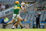 7 June 2014; Martin Fitzgerald, Kildare, in action against Tom Murnane, Kerry. Christy Ring Cup Final, Kerry v Kildare, Croke Park, Dublin. Picture credit: Piaras Ó Mídheach / SPORTSFILE
