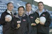 22 May 2006; Setanta GAA commentators, left to right, Kevin Mallon, Mal Keaveney, Brendan Hennessy and Mike Finnerty, O'Moore Park, Portlaoise, Co. Laois. Picture credit; Brendan Moran / SPORTSFILE