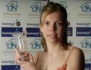 20 May 2006; Rachel Clancy, Ul Aughinish, Limerick, who was presented with the Female U20 Player of the year award. Basketball Ireland Awards, Conrad Hotel, Dublin. Picture credit; Pat Murphy / SPORTSFILE