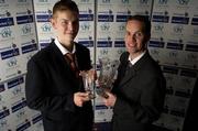 20 May 2006; Paul Dick, Male U16 player of the year, with Adrian Fulton, St. Malachy's College, Belfast, who was presented with the Boys School of the Year award. Basketball Ireland Awards, Conrad Hotel, Dublin. Picture credit; Pat Murphy / SPORTSFILE