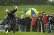 19 May 2006; Colin Montgomerie, Scotland, plays from the fairway on the 6th during round 2. Nissan Irish Open Golf Championship, Carton House Golf Club, Maynooth, Co. Kildare. Picture credit; Pat Murphy / SPORTSFILE