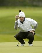 19 May 2006; Gonzalo Fdez-Castano, Spain, lines up a putt on the 16th during round 2. Nissan Irish Open Golf Championship, Carton House Golf Club, Maynooth, Co. Kildare. Picture credit; Pat Murphy / SPORTSFILE