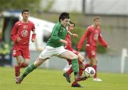 18 May 2006; Richie Towell, Republic of Ireland U15, in action against Ismail Aslan, Turkey U15. International Friendly, Republic of Ireland U15 v Turkey U15, Home Farm FC, Whitehall, Dublin. Picture credit; Damien Eagers / SPORTSFILE