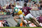 14 May 2006; Alan McNamee, Offaly, is tackled by David O'Shaughnessy, Westmeath. Bank of Ireland Leinster Senior Football Championship, Round 1, Westmeath v Offaly, Croke Park, Dublin. Picture credit; Brian Lawless / SPORTSFILE