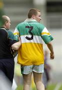 14 May 2006; Offaly's Shane Sullivan leaves the field after being sent off. Bank of Ireland Leinster Senior Football Championship, Round 1, Westmeath v Offaly, Croke Park, Dublin. Picture credit; Brian Lawless / SPORTSFILE