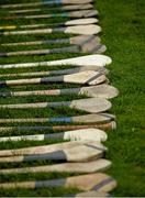 4 May 2014; A general view of hurleys on the side of the pitch. Irish Daily Star National Camogie League Div 1 Final, Kilkenny v Clare, Semple Stadium, Thurles, Co. Tipperary. Picture credit: Diarmuid Greene / SPORTSFILE