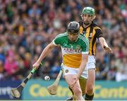 7 June 2014; Rory Hanniffy, Offaly, in action against Mark Kelly, Kilkenny. Leinster GAA Hurling Senior Championship, Quarter-Final, Kilkenny v Offaly, Nowlan Park, Kilkenny. Picture credit: Ray McManus / SPORTSFILE