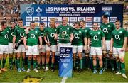 7 June 2014; Ireland captain Paul O'Connell and team-mates following their victory. Summer Tour 2014, First Test, Argentina v Ireland. Estadio Centenario, Resistencia, Chaco, Argentina. Picture credit: Stephen McCarthy / SPORTSFILE