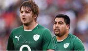 7 June 2014; Rodney Ah You, right, and Iain Henderson, Ireland. Summer Tour 2014, First Test, Argentina v Ireland. Estadio Centenario, Resistencia, Chaco, Argentina. Picture credit: Stephen McCarthy / SPORTSFILE